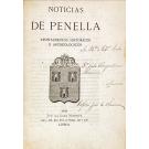 OLIVEIRA, Delfim José de. - NOTICIAS DE PENELLA. Apontamentos históricos e arqueológicos.