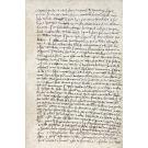 MANUSCRITO. ACORDO CELEBRADO em 1547 pelo Reitor do Colégio de São Tomás António Fernandes e Pero Ruiz. 