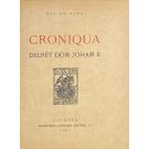 PINA, Ruy de. - CHRONICA D'EL-REI D. JOHAM II. Nova edição com prefácio e notas de Alberto Martins de Carvalho.