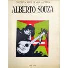 ALBERTO DE SOUZA. 1900-1950 Cincoenta anos de vida artística. 600 reproduções seleccionadas das suas aguarelas e desenhos. Prefácio de Júlio Dantas. 