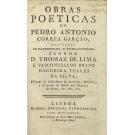 GARÇÃO, Pedro António Correia. - OBRAS POETICAS DE... 