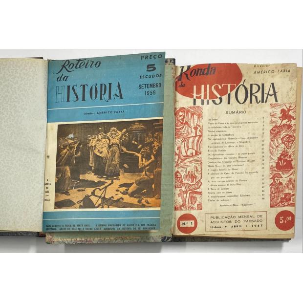 ROTEIRO DA HISTÓRIA. Director Américo Faria; administrador A. Ferreira Campos. Nº 1 (Setembro 1959) a Nº 18 (Janeiro de 1962). 