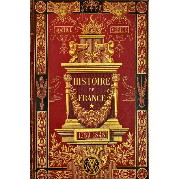 GUIZOT, M. - L'HISTOIRE DE FRANCE DEPUIS 1879 jusqu'en 1848 racontée A MES PETITS-ENFANTS. Leçons recueillies par Madame de Witt, née Guizot. Tome Premier (et Tome Deuxième).