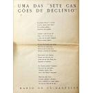 CANCIONEIRO. I Salão dos Independentes. Cancioneiro dedicado à memória dos precursores Cesário Verde, Camillo Pessanha, Angelo de Lima e Mario de Sá Carneiro. 