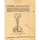 CIPRIANO, São. - OPERA SANCISSIMI MARTYRIS CAECILII CYPRIANI EPISCOPI Carthaginensis, itam tertium habes lector, a mendis repurgatoria, ex variarum aeditionum, ac vetustitissimorum codicum collatione, adiectis pluribus quae vulgata non fuerant, annotatis que vel notha ferabatur vel ambigua studio cura [.] D. Erasmi Roterodami. 