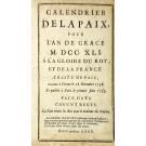 JAISSE, Lemau de la. - SEPTIÈME ABREGE DE LA CARTE GENERALE DU MILITAIRE DE FRANCE SUR TERRE ET SUR MER, jusqu'en decembre 1740. Divise en trois parties; avec la suite du journal historique des fastes du regne de Louis XV, et les augmentations militaires demandees cette annee, qui sont detaillees dans l'avertisssement suivant.