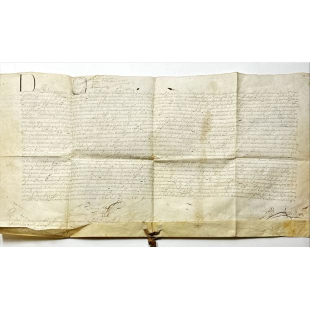 MANUSCRITO. D. PEDRO, Príncipe Regente. CARTA DE PADRÃO PASSADA A FAVOR DE AMARO BARBOZA PINHEIRO. 