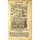 ROSSI, Filippo de. - RITRATTO DI ROMA ANTICUA, nel quale sono figurati. I principali Tempij, Theatri, Anfiteatri, Cerchi, Naumachie, Archi Trionfali, curie, basiliche, colonne, ordine del trionfo, dignita militari, e ciuili, riti cerimonie, & altre cose notabili: aggiuntoui di nuouo le vite, & effigie de' primi rè di essa, e le grandezze dell'Imperio Romano, con l'esplicationi istoriche de' piu celebri antiquarij. 