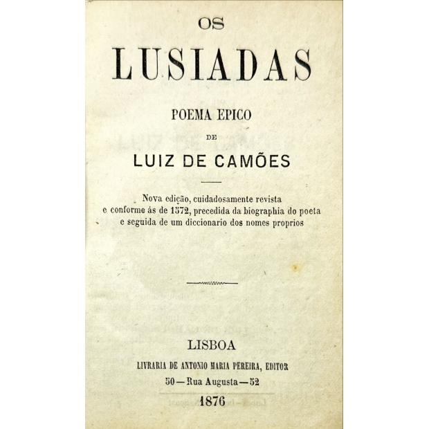 CAMÕES, Luis de. - OS LUSIADAS. Poema épico. 