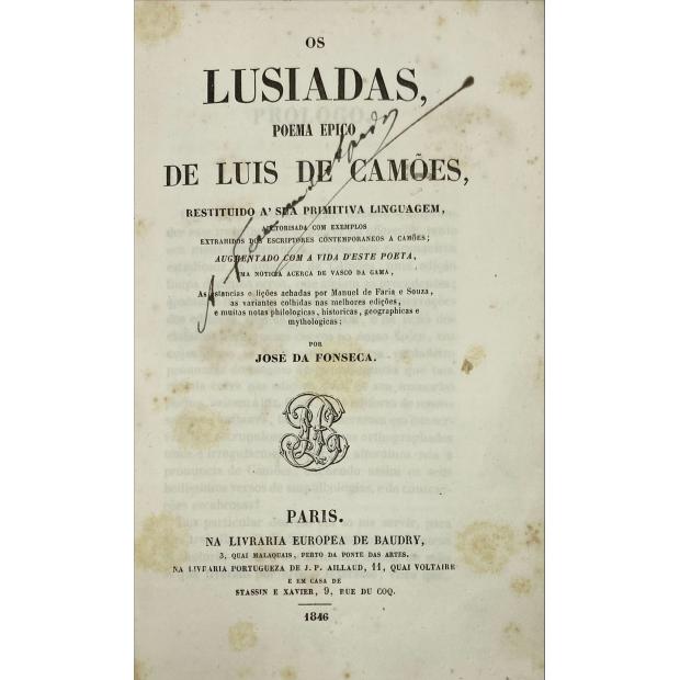 CAMÕES, Luis de. - OS LUSIADAS. 