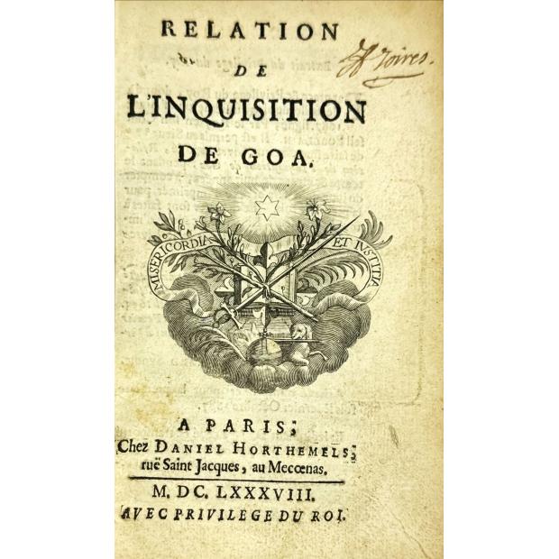 DELLON, Charles. - RELATION DE L'INQUISITION DE GOA.