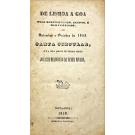 RIVARA, Joaquim Heliodoro da Cunha. - DE LISBOA A GOA PELO MEDITERRANEO, EGYPTO, E MAR-VERMELHO, em Setembro e Outubro de 1855. Carta circular, que a seus amigos de Europa dirige... 