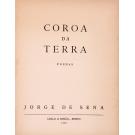 SENA, Jorge de. - COROA DA TERRA. Poemas. 