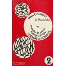 VASCONCELOS, Mário Cesariny de. - 19 PROJECTOS DE PRÉMIO ALDONSO ORTIGÃO SEGUIDOS DE POEMAS DE LONDRES. 