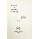 VERDE, Cesário. - O LIVRO DE... 1873-1876. Reimpressão textual da primeira edição feita pelo amigo do poeta Silva Porto. 3ªedição. 