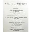 ANGOLA. Mensário Administrativo. Publicação oficial de Assuntos de Interesse Ultramarino. Nº 173 a 182. Janeiro/Setembro de 1962.