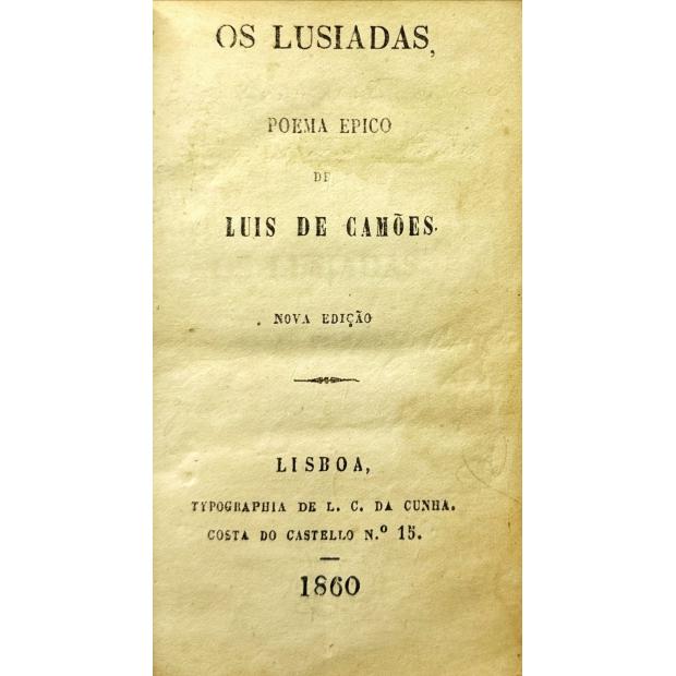 CAMÕES, Luis de. - OS LUSIADAS. Poema épico. Nova edição. 