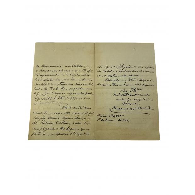 MANUSCRITO. Rafael Bordalo Pinheiro.