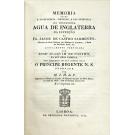 PAIVA, Manuel Joaquim Henriques de. - MEMORIA SOBRE A EXCELLENCIA, VIRTUDES, E USO MEDICINAL DA VERDADEIRA AGUA DE INGLATERRA da invenção do Dr. Jacob de Castro Sarmento...