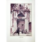 SOUSA, Alberto. - PORTAS BRASONADAS DE LISBOA. 30 desenhos de... Com notícias históricas dos palácios e outros edifícios e uma resenha dos portais armoriados existentes na Cidade de Lisboa. Prefácio do Dr. Julio Dantas.