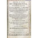 ARQUITECTURA. 2 Obras: NICOLÁS, Fray Lorenzo de San. -  ARTE, Y USO DE ARQUITECTURA. Primeira parte (e segunda parte), 1736; VIGNOLA, Jacome de. - REGLA DE LAS CINCO ORDENES DE ARQVITECTVRA, 1736.