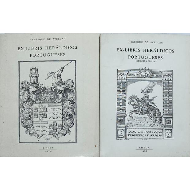 AVELLAR, Henrique de. - EX-LIBRIS HERÁLDICOS PORTUGUESES. Primeira série (e segunda) 