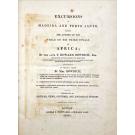 BOWDICH, T. Edward. - EXCURSIONS IN MADEIRA AND PORTO SANTO, DURING THE AUTUMN OF 1823, WHILE ON HIS THIRD VOYAGE TO AFRICA; By the Late... To which is added, By Mts. Bowdich,... Illustrated by Sections, Views, Costumes, and  Zoological Figures.