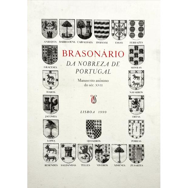 BRASONÁRIO DA NOBREZA DE PORTUGAL. Manuscrito anónimo do séc. XVII.