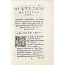 CAMÕES, Luis de. - OS LVSIADAS DE LVIS DE CAMÕES. Agora de nuovo impresso, com alguas Annotações, de diuersos Autores. (Vinheta decorativa).