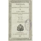 GOUVEA, Padre José Fernandes de Oliveira Leitão de. - POESIAS, QUE EM BENEFICIO DOS POBRES DA SUA ALDEA. Nº 1 (A 6). 