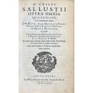 CRISPI, C. Sallustii. - OPERA OMNIA QUAE EXSTANT