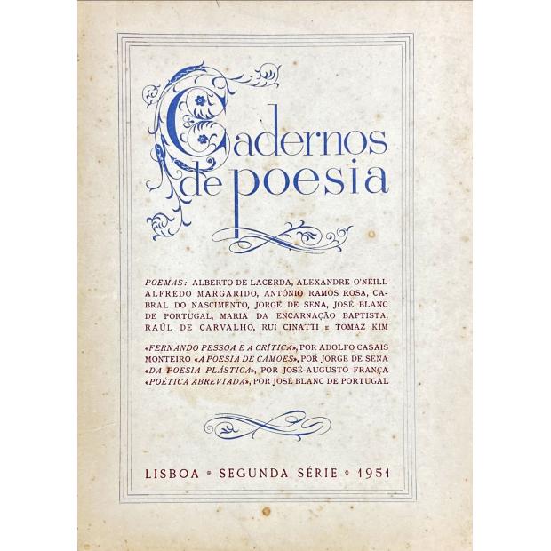 CADERNOS DE POESIA.  Organizados por Tomaz Kim, José Blanc de Portugal, Ruy Cinatti, José Blanc de Portugal e José -Augusto França. 2 ª série - Fasciculo 6 (ao fasciculo 12).