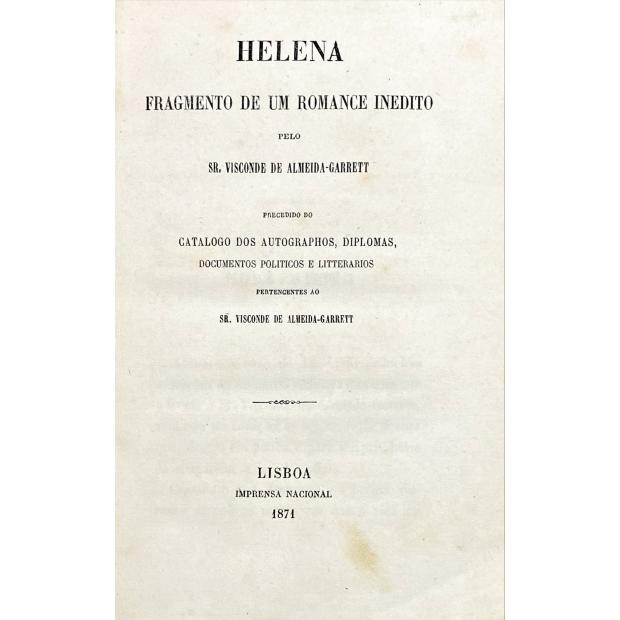 GARRETT, J. B. de Almeida. -  HELENA.