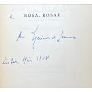 LEMOS, Merícia de. - ROSA, ROSAE. Poemas. Desenhos de Vieira da Silva.