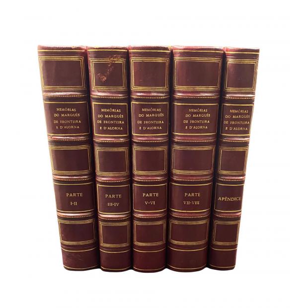 ALORNA, Marquês de Fronteira e d'. - MEMÓRIAS DO... D. José Trazimundo Mascarenhas Barreto ditadas por ele próprio em 1861. Revistas e coordenadas por Ernesto de Campos de Andrade. Parte Primeira e Segunda (1802 a 1824) (ao Vol. VII-VIII e Apêndice).