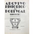 ARQUIVO HISTÓRICO DE PORTUGAL. Direção de José da Cunha Saraiva e António Machado de Faria. Vol. I (ao 5 + vol. I - 2º série).