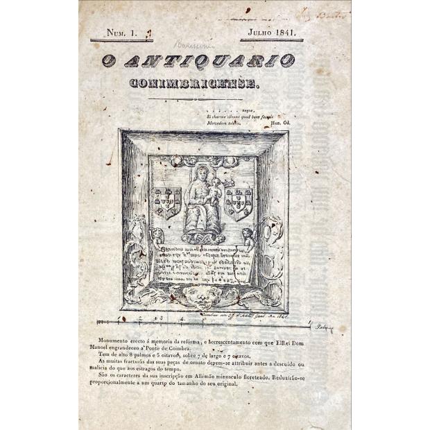 ANTIQUARIO (O) CONIMBRICENSE. Nº 1. 1841 (ao Nº 9. 1842). 