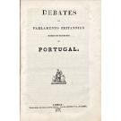 LIVRO (O) AZUL OU CORRESPONDENCIA RELATIVA AOS NEGOCIOS DE PORTUGAL. Junto com: DEBATES NO PARLAMENTOBRITANNICO SOBRE OS NEGOCIOS DE PORTUGAL. 